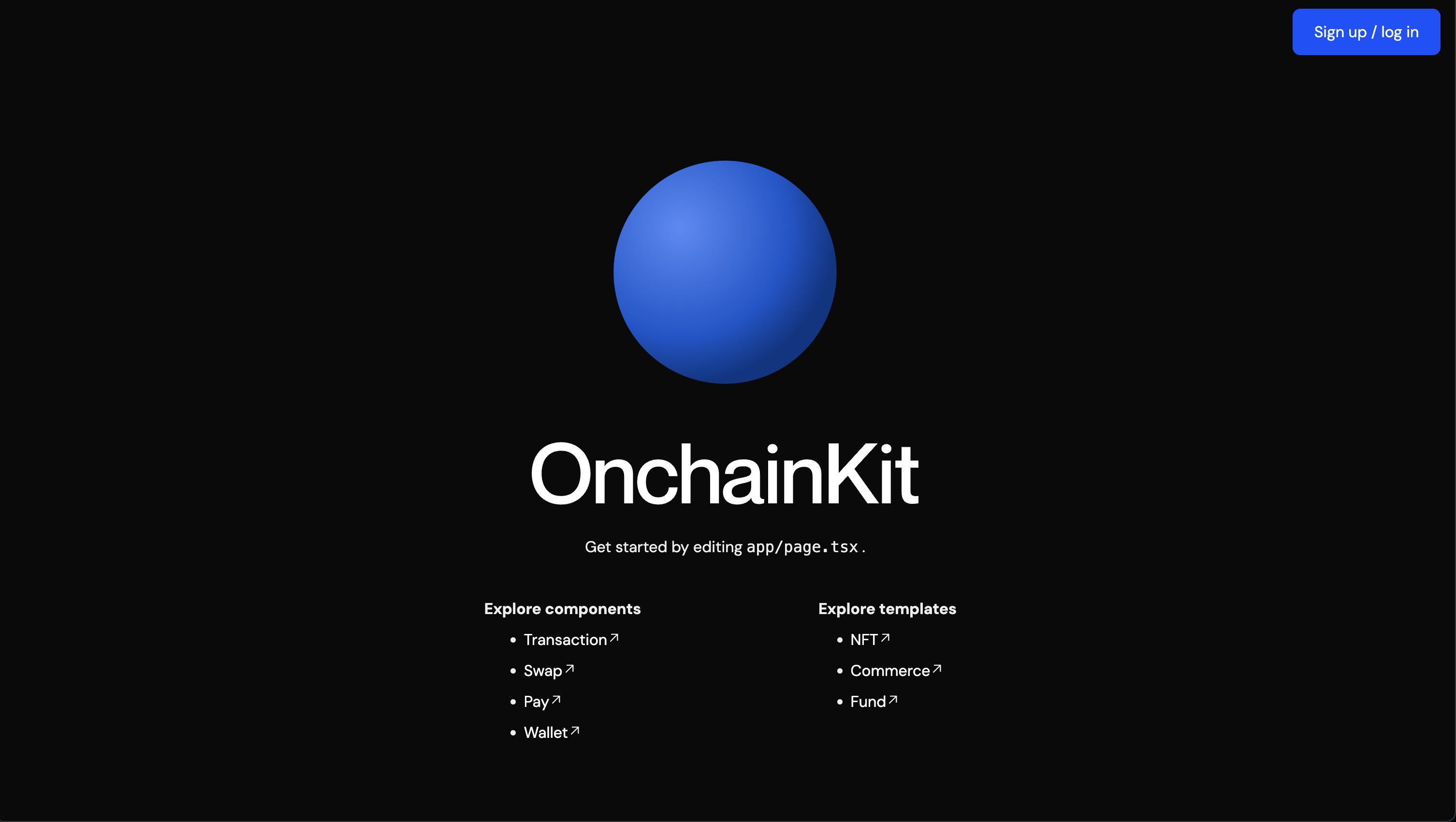 OnchainKit Template